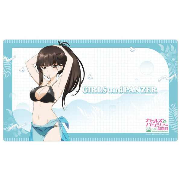 『ガールズ&パンツァー 最終章』描き下ろしラバーマット(西住しほ/リゾート水着)