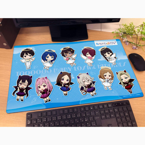 『負けヒロインが多すぎる!』ラバーマット (天使&悪魔)