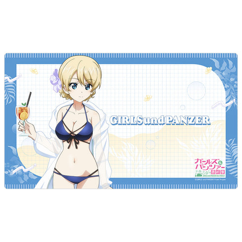 『ガールズ&パンツァー 最終章』描き下ろしラバーマット(ダージリン/リゾート水着)