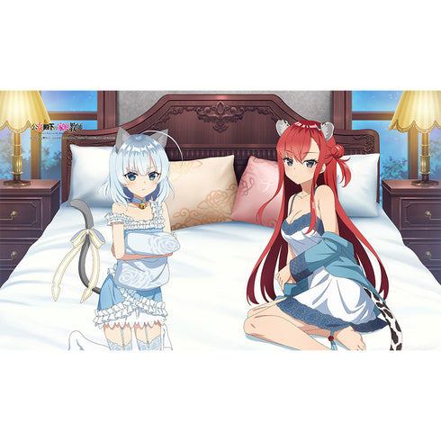 『公女殿下の家庭教師』描き下ろしブランケット(ティナ・ハワード&リディヤ・リンスター/ケモミミルームウェア)