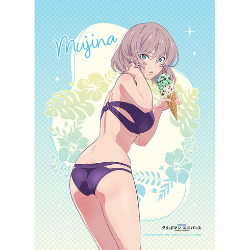 『グリッドマンユニバース』描き下ろしB2タペストリー(ムジナ/水着)Wスエード