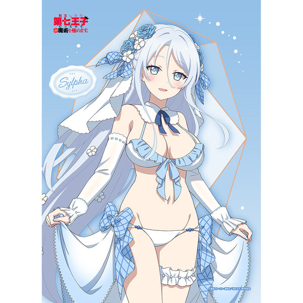 『転生したら第七王子だったので、気ままに魔術を極めます』描き下ろし B2タペストリー(シルファ/ウエディング水着)Wスエード