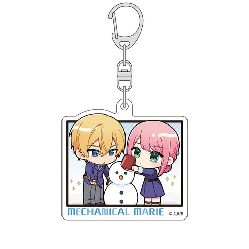 『機械じかけのマリー』ミニキャラアクリルキーホルダー(マリー&アーサー/雪だるま)