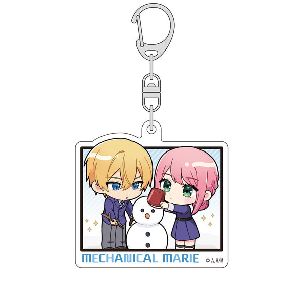 『機械じかけのマリー』ミニキャラアクリルキーホルダー(マリー&アーサー/雪だるま)