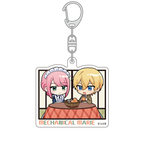 『機械じかけのマリー』ミニキャラアクリルキーホルダー(マリー&アーサー/こたつ)