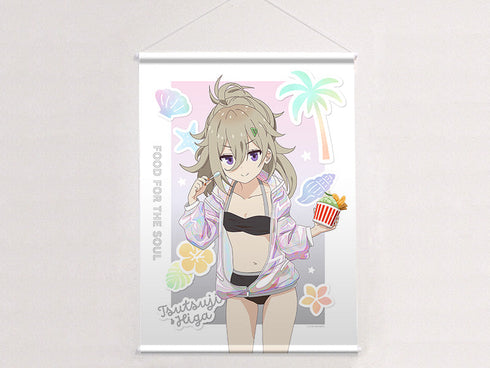 『日々は過ぎれど飯うまし』描き下ろしB2タペストリー(比嘉つつじ/水着)Wスエード