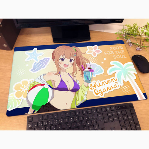 『日々は過ぎれど飯うまし』描き下ろしラバーマット(小川しのん/水着)