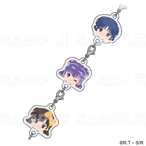 『らんま1/2』ちょこっテ! 3連アクリルキーホルダー あかね・シャンプー・右京