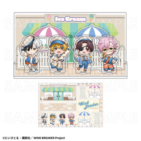 『WIND BREAKER』チェックセーラー アクリルジオラマ A