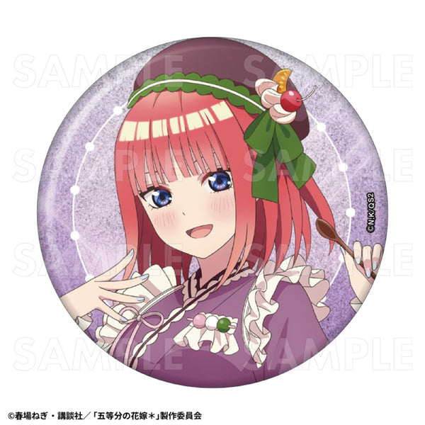 『五等分の花嫁*』和パフェドレスVer. 76mmグリッター缶バッジ 中野二乃
