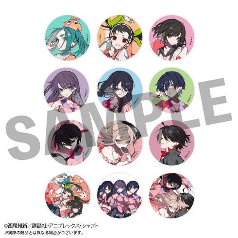 『〈物語〉シリーズ×望月けい』トレーディング缶バッジ全12種【BOX】