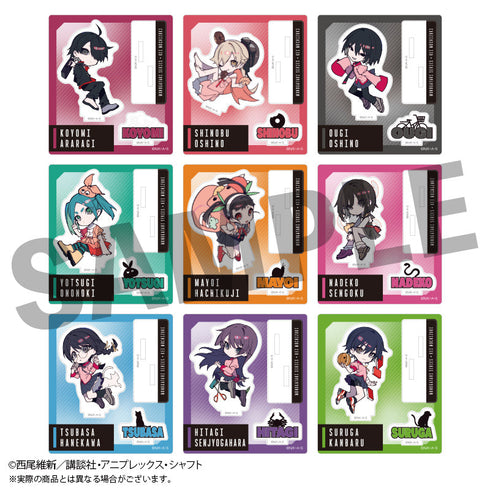 《〈物语〉系列×望月けい》可替换迷你角色亚克力立牌全9种【BOX】