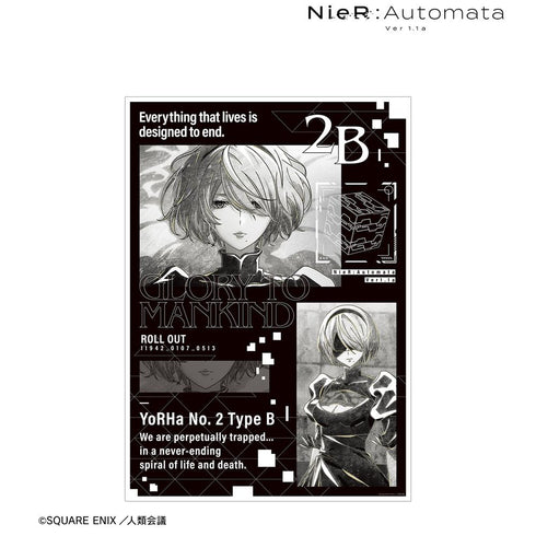 『NieR:Automata Ver1.1a』2B Ani-Art BLACK LABEL A3マット加工ポスター【202602再販】