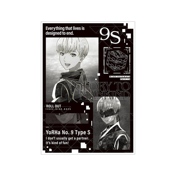 『NieR:Automata Ver1.1a』9S Ani-Art BLACK LABEL A3マット加工ポスター【202602再販】