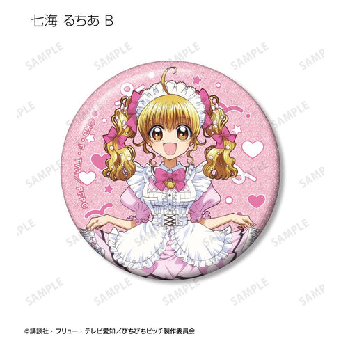 『ぴちぴちピッチ』描き下ろし メイドver. トレーディンググリッター缶バッジ(単位/BOX)