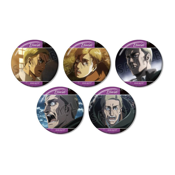 『進撃の巨人』エルヴィン 場面写缶バッジ5個セット【202601再販】