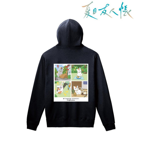 『夏目友人帳』描き下ろし 12時から15時のニャンコ先生 ニャンコ先生の1日ver. バックプリントパーカーメンズ【202602再販】