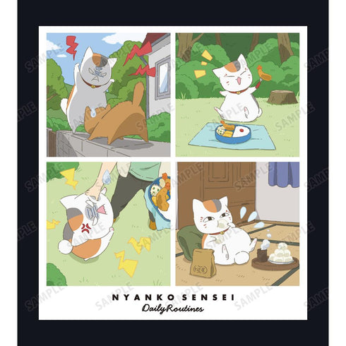 『夏目友人帳』描き下ろし 12時から15時のニャンコ先生 ニャンコ先生の1日ver. バックプリントパーカーメンズ【202602再販】