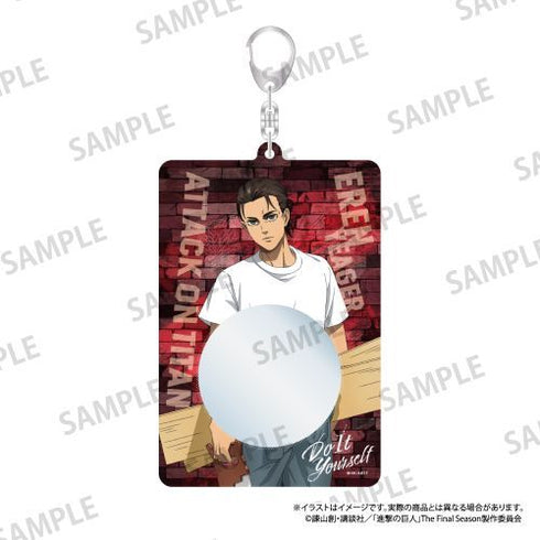 『進撃の巨人』缶バッジケースキーホルダー エレン・イェーガー(DIY)【202512再販】