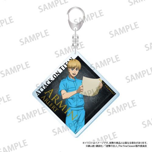 『進撃の巨人』アクリルキーホルダー アルミン・アルレルト(DIY)