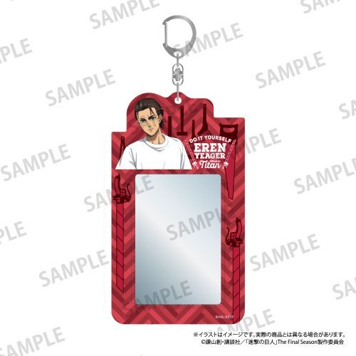 『進撃の巨人』カードケースキーホルダー エレン・イェーガー(DIY)