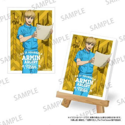 『進撃の巨人』キャンバスボードミニ アルミン・アルレルト(DIY)