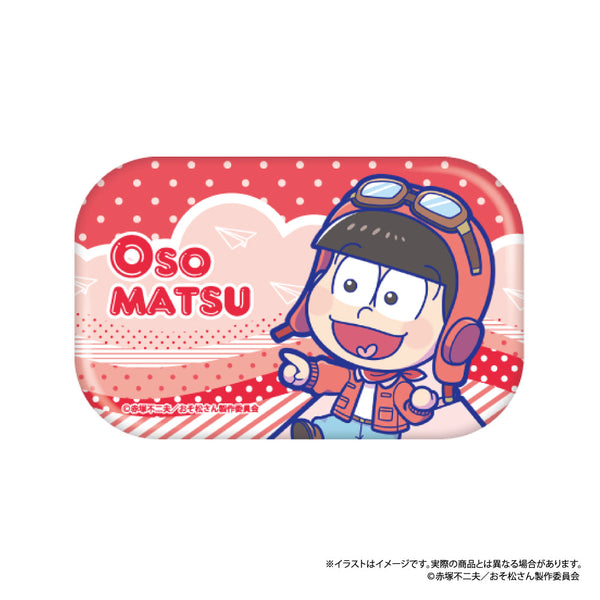 『おそ松さん』長方形缶バッジ おそ松SD(紙ヒコーキ)