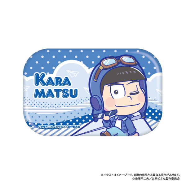 『おそ松さん』長方形缶バッジ カラ松SD(紙ヒコーキ)