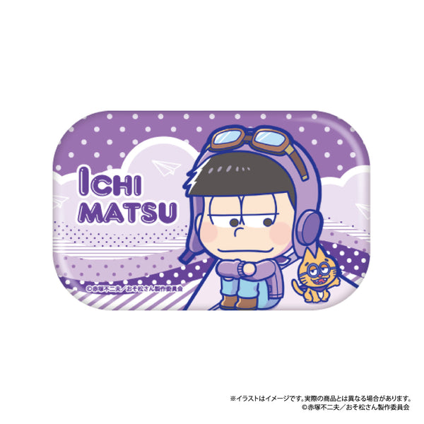 『おそ松さん』長方形缶バッジ 一松SD(紙ヒコーキ)