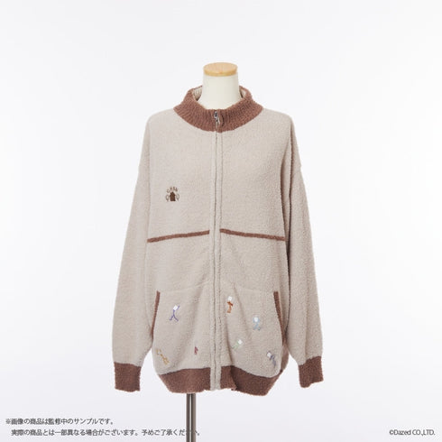 『カリスマ』ジップアップカーディガン (ユニセックス) BEG