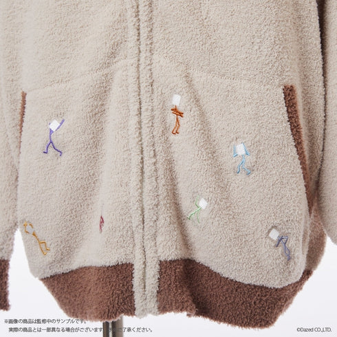 『カリスマ』ジップアップカーディガン (ユニセックス) BEG