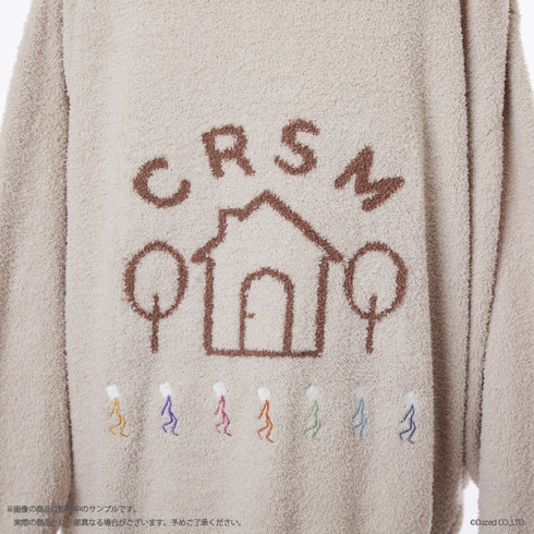 『カリスマ』ジップアップカーディガン (ユニセックス) BEG