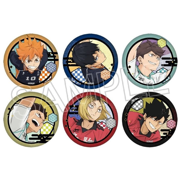 『ハイキュー!!』切り絵シリーズvol.6 和紙風缶バッジ BOX(6個入)