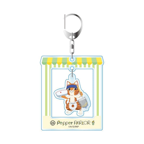 『ラーメン赤猫×Pepper PARLORコラボ』ゆらゆらアクリルキーホルダー 文蔵