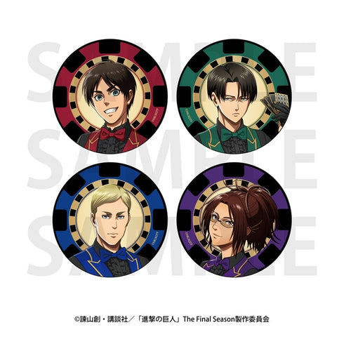 『進撃の巨人』トレーディング缶バッジ カジノディーラー(全4種)【BOX】
