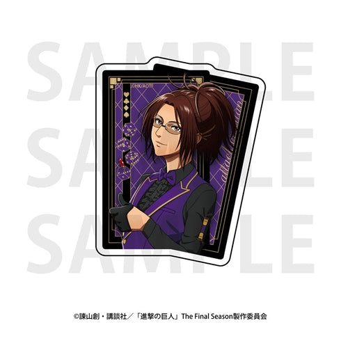 『進撃の巨人』ダイカットステッカー カジノディーラー ハンジ・ゾエ