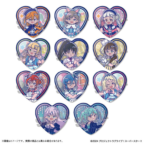 『ラブライブ!スーパースター!!』第2弾 ハート型缶バッジVol.1【BOX】