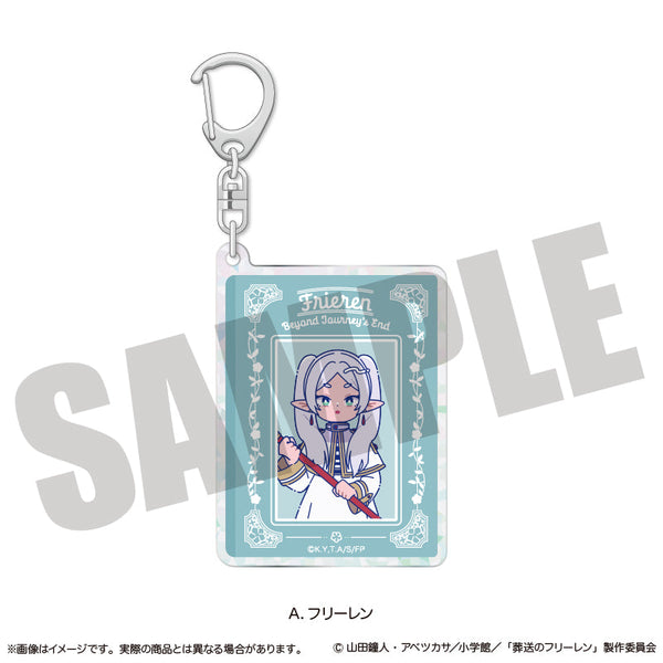 『葬送のフリーレン』ホログラムキーホルダー にゅーとろ 第1弾 A フリーレン
