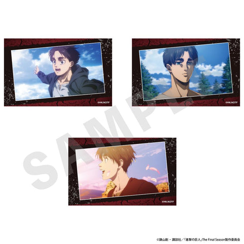 『進撃の巨人』ビジュアルカード3枚セットB(エレン1)