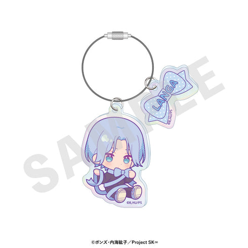 『SK∞ エスケーエイト』ミニキャラリボンシリーズ オーロラアクリルキーホルダー(ランガ)