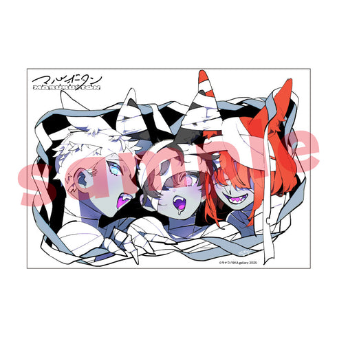 『キナコ個展』A5アクリルプレート マルボタン B