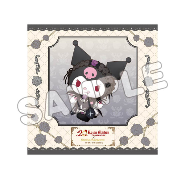 『ローゼンメイデン×サンリオキャラクターズ』ハンドタオル 水銀燈×クロミ