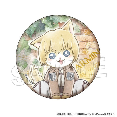 『進撃の巨人』調査兵にゃん 缶バッジ アルミン