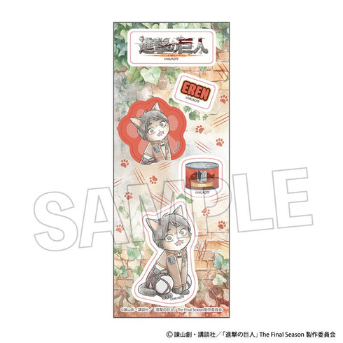 『進撃の巨人』調査兵にゃん ステッカー エレン