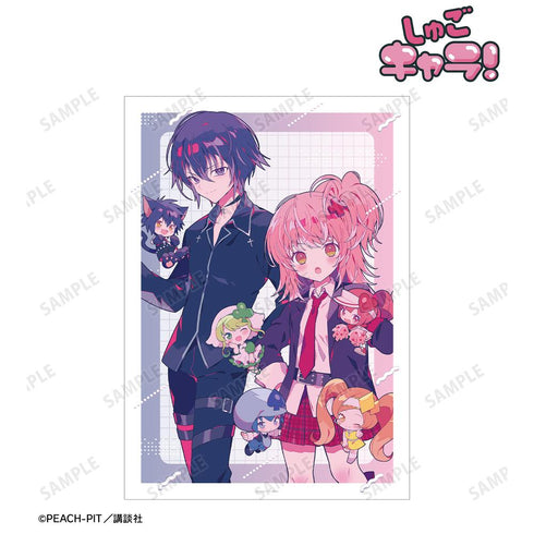 『しゅごキャラ!』夢ノ内さんイラスト 集合A 制服ver. A3マット加工ポスター【202601再販】