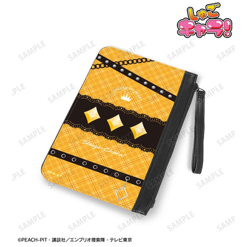 『しゅごキャラ!』ダイヤ しゅごたま風 PUレザーフラットポーチ【202601再販】