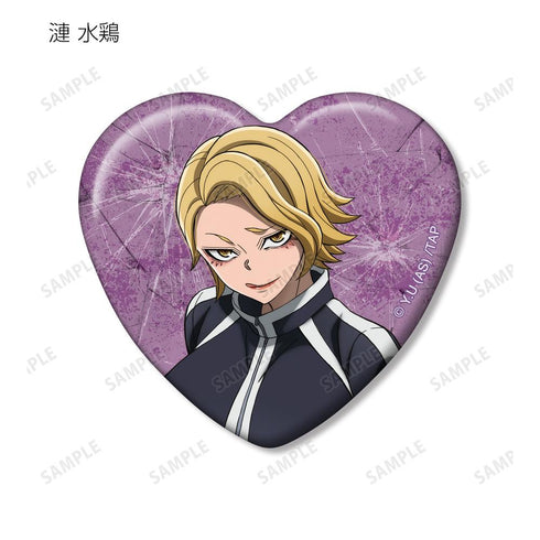 『桃源暗鬼』トレーディングハート型缶バッジ(単位/BOX)