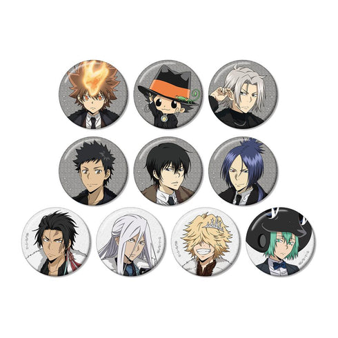 『家庭教師ヒットマンREBORN!』描き下ろし 毛皮コート×スーツver. トレーディンググリッター缶バッジ(単位/BOX)