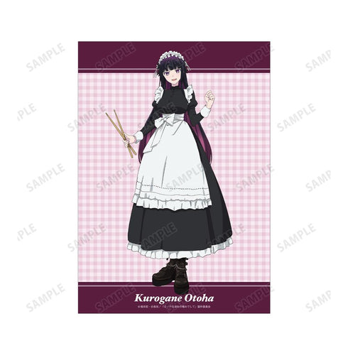 『ロックは淑女の嗜みでして』描き下ろし 黒鉄音羽 メイドver. A5イラストカード