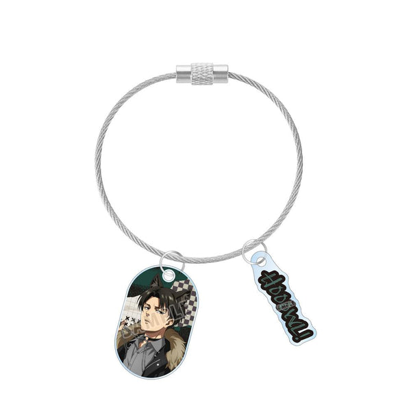 『進撃の巨人』描き下ろし リヴァイ 狼男ver. 2連ワイヤーアクリルキーホルダー